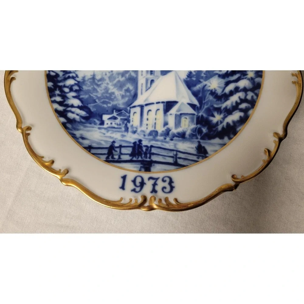 1973 Dresden Christmas Holy Night Limited Edition Collector Plate West Germany
